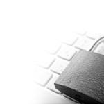 padlock on a keyboard indicating data privacy